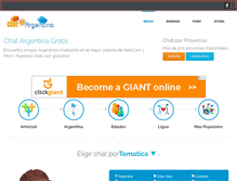 Tablet Screenshot of chatargentina.org